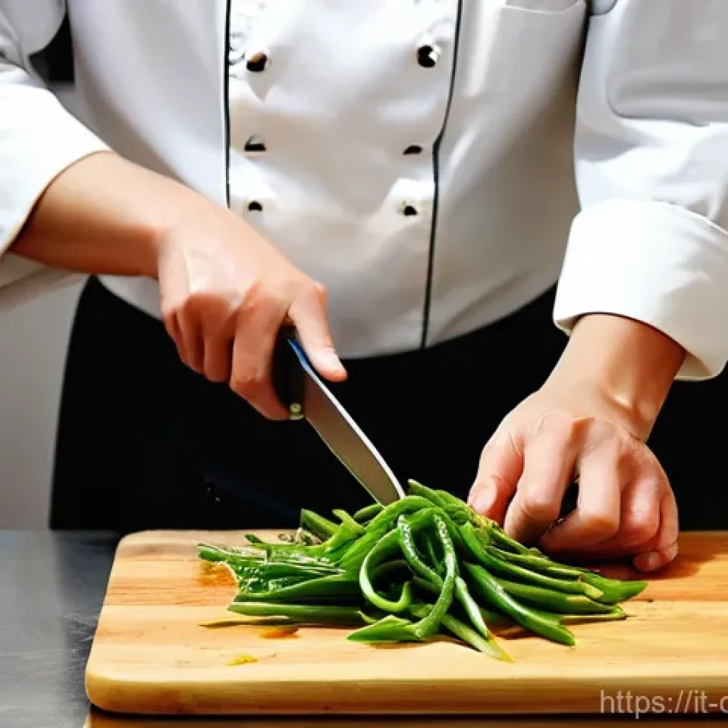 중식조리 자격증 시험에서 흔한 실수 - **Prompt 1: The Art of Precision in Chinese Culinary Preparation**
    "A close-up, high-resolution ...
