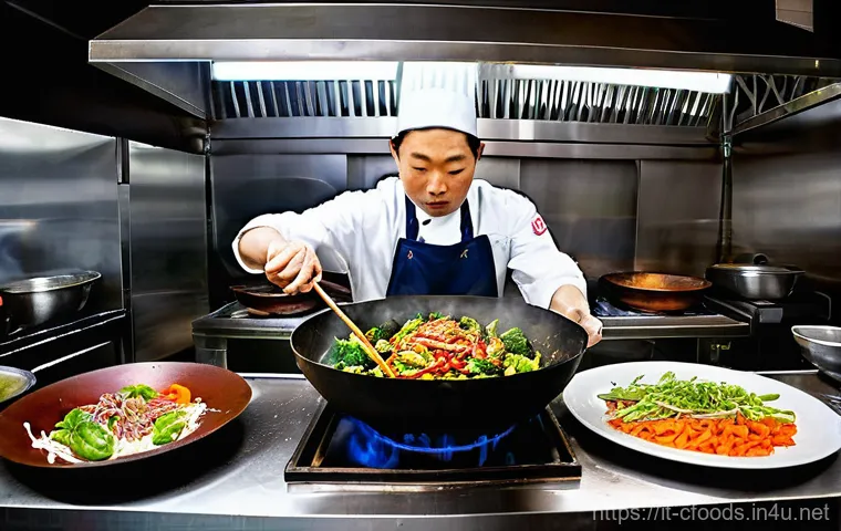 중식조리 자격증 시험에서 흔한 실수 - **Prompt 1: The Art of Precision in Chinese Culinary Preparation**
    "A close-up, high-resolution ...