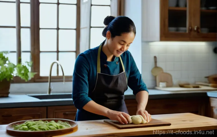 중식조리 자격증과 자기계발 - **A Serene Culinary Journey of Balance and Philosophy**
    A wide shot capturing an Italian woman i...