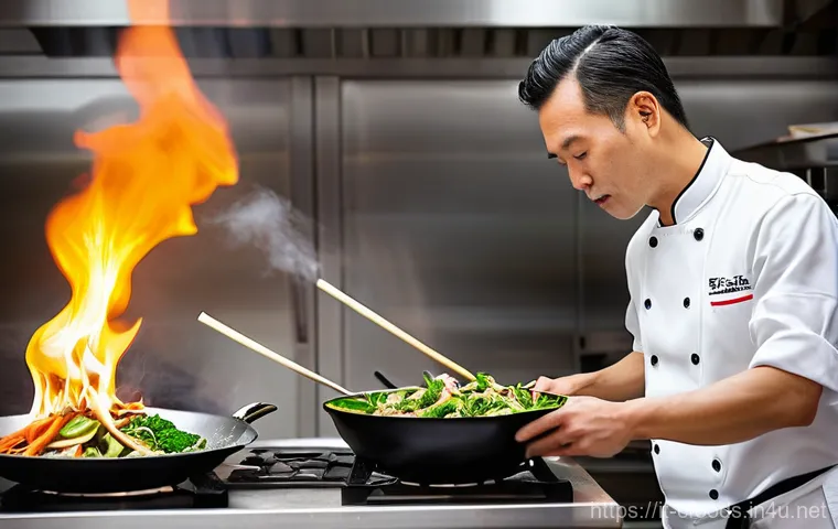 중식조리 자격증과 자기계발 - **A Serene Culinary Journey of Balance and Philosophy**
    A wide shot capturing an Italian woman i...